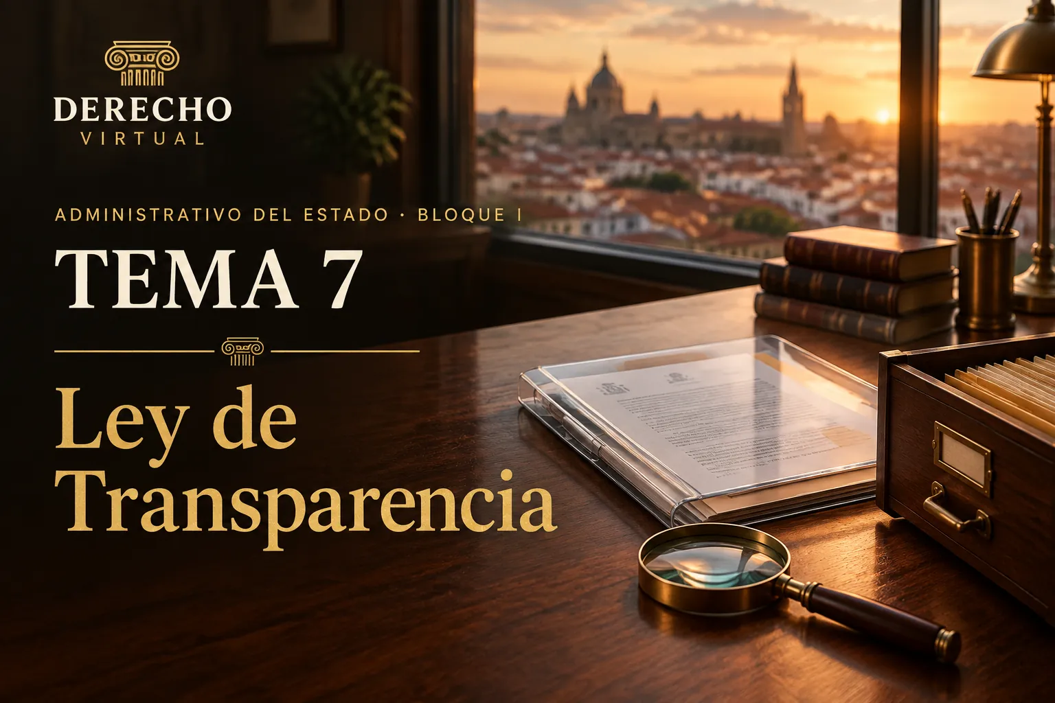 Miniatura del tema 7: La Ley 19/2013, de transparencia