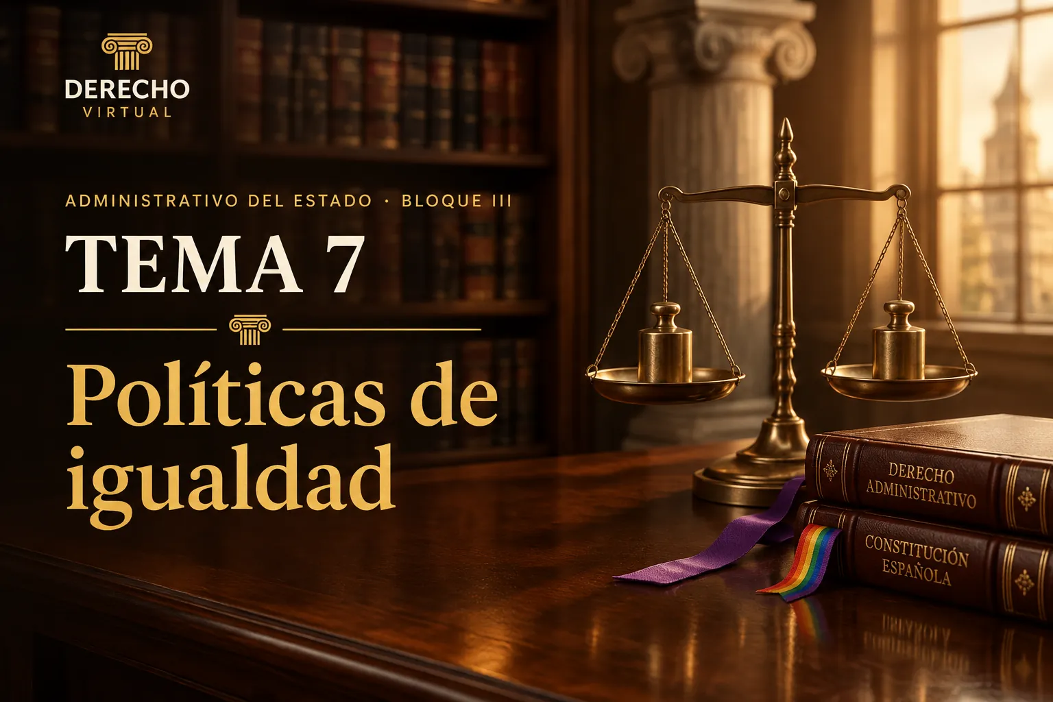Miniatura del tema 7: Políticas de igualdad, violencia de género, LGTBI, discapacidad y dependencia