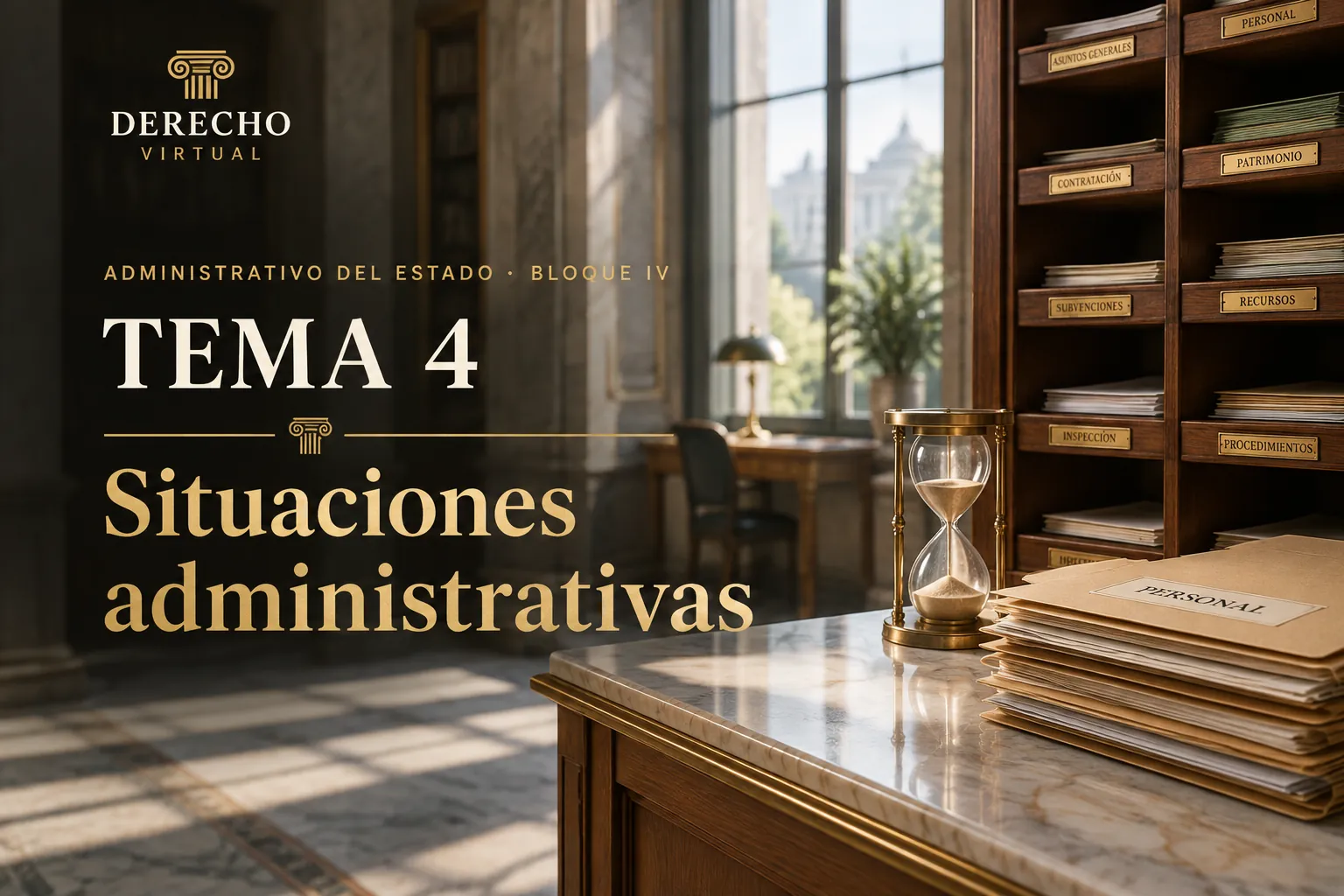 Miniatura del tema 4: Adquisición y pérdida de la condición de funcionario. Situaciones administrativas