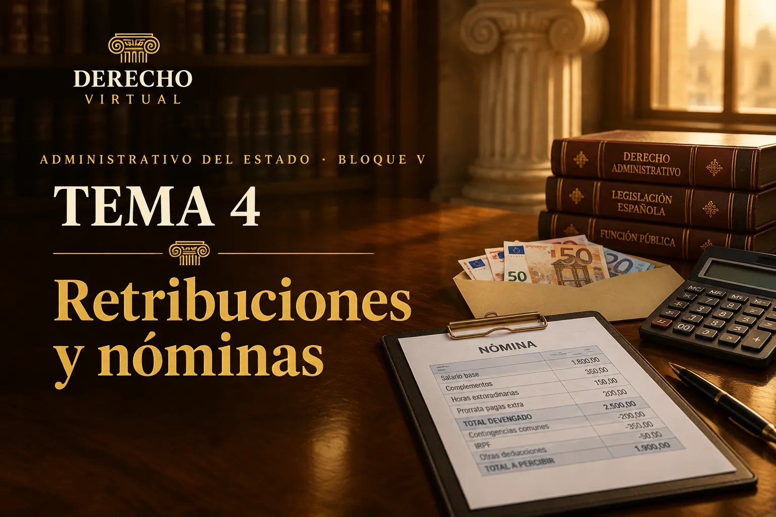 Miniatura del tema 4: Retribuciones e indemnizaciones. Nóminas