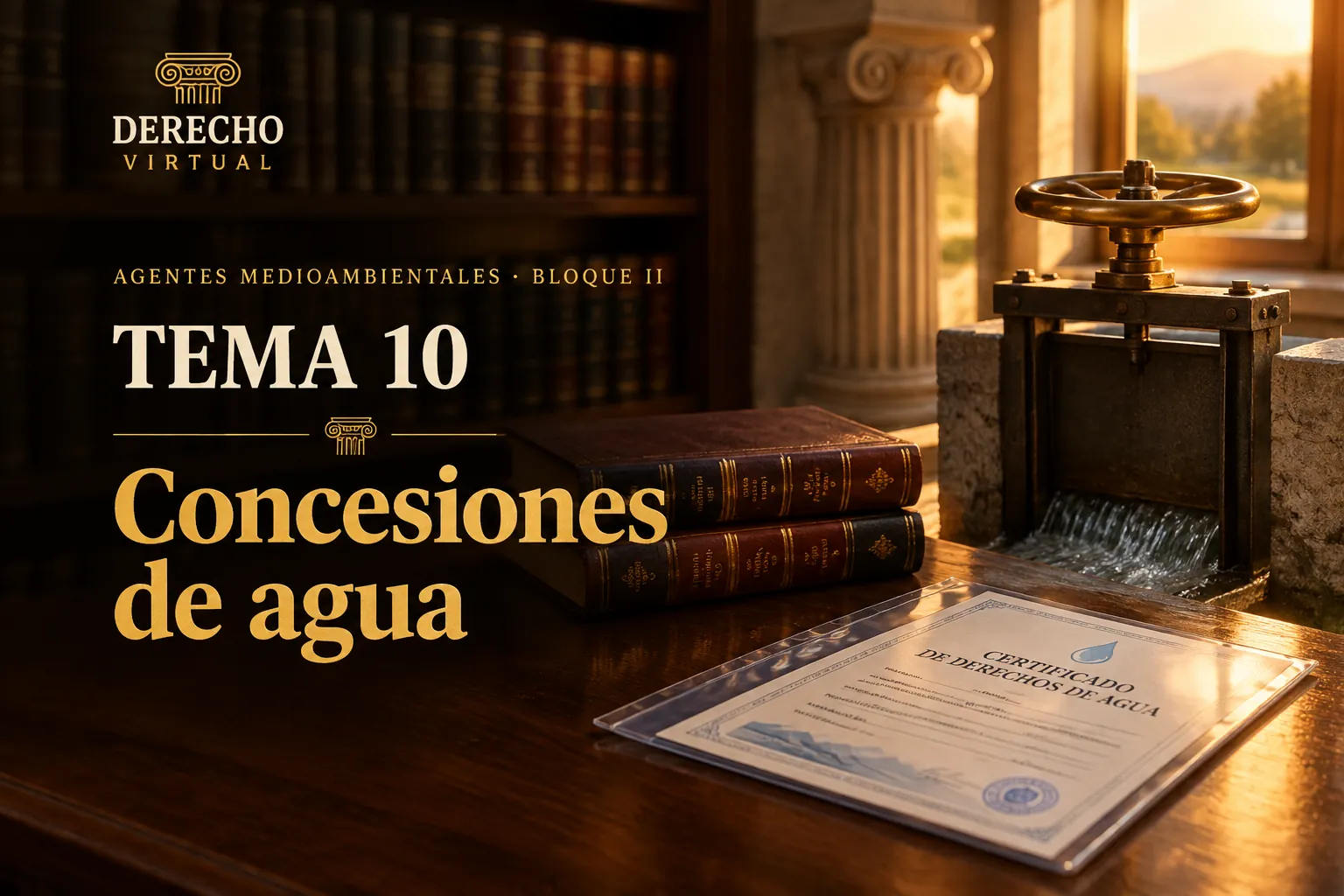 Miniatura del tema 10: La concesión de aguas y el uso privativo por disposición legal
