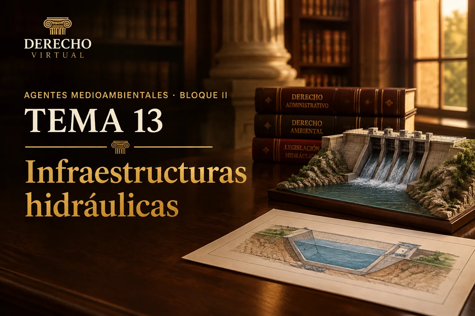 Miniatura del tema 13: Infraestructuras hidráulicas: presas, canales, captaciones y depuración