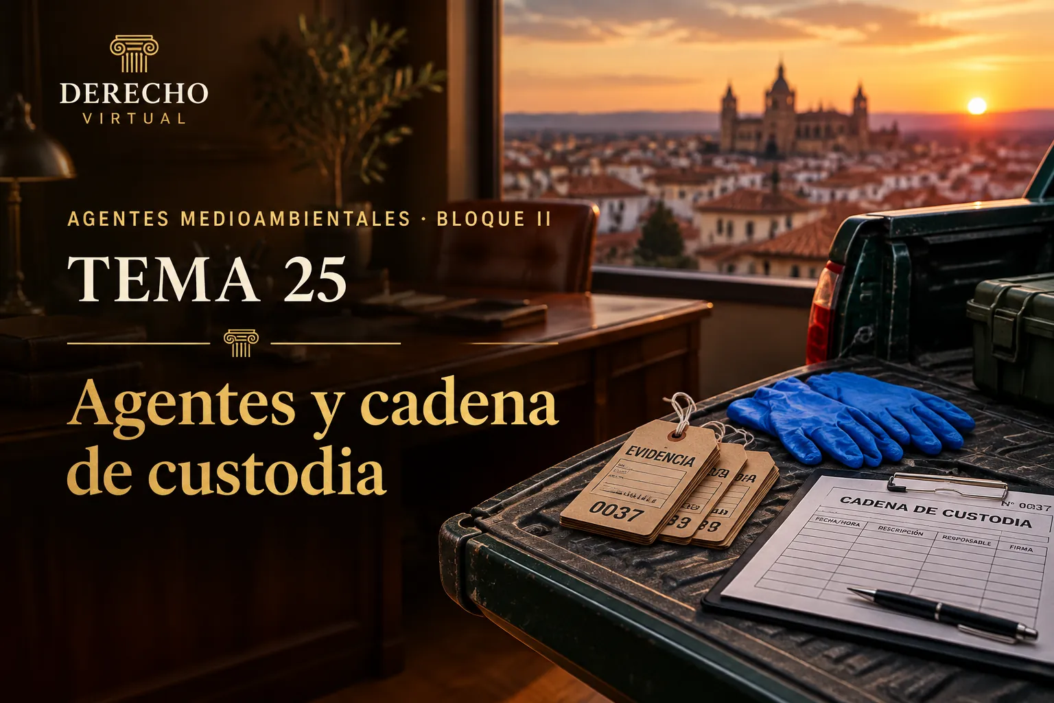 Miniatura del tema 25: La Ley 4/2024 de agentes forestales y medioambientales, pruebas y delitos contra la fauna