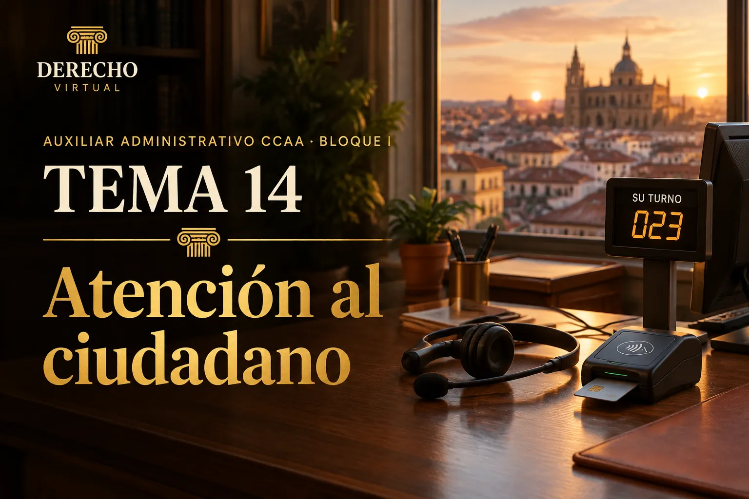 Miniatura del tema 14: Atención al ciudadano, administración electrónica e identificación electrónica