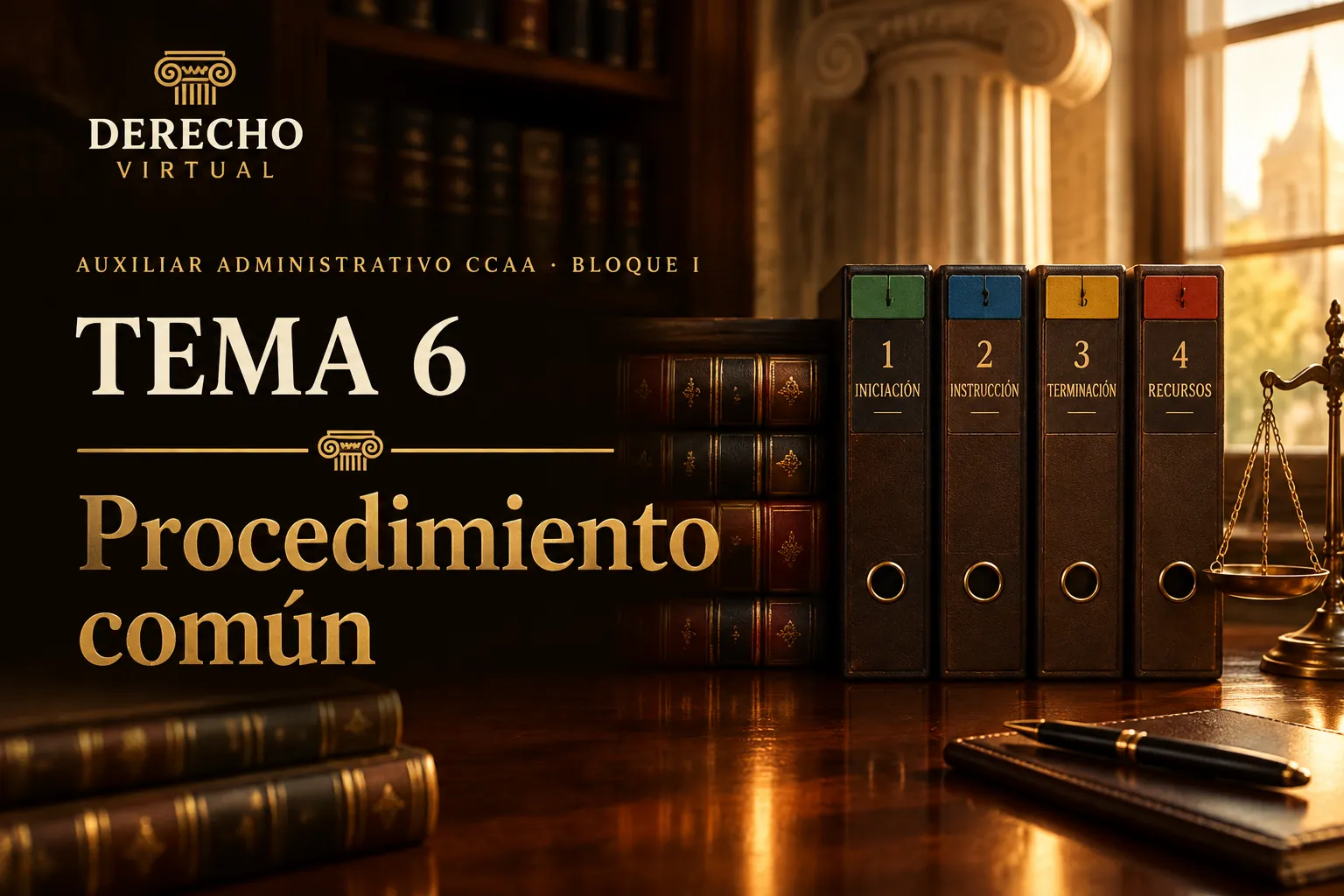 Miniatura del tema 6: La Ley del Procedimiento Administrativo Común: objeto, ámbito y fases