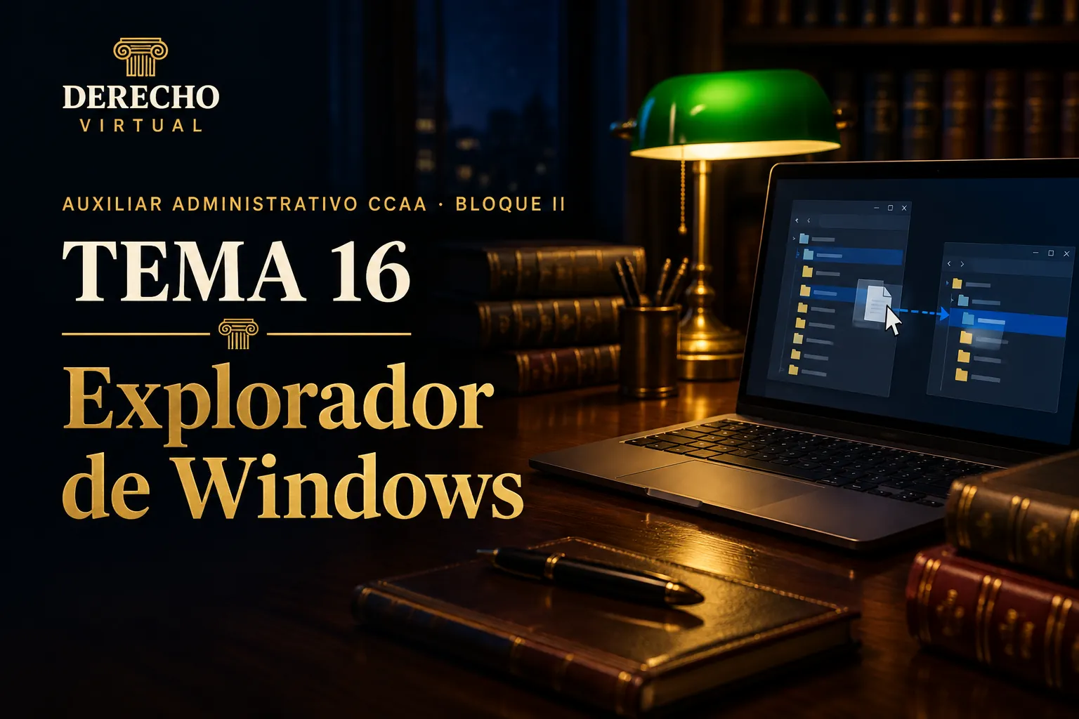 Miniatura del tema 16: El explorador de Windows: carpetas, archivos y búsquedas