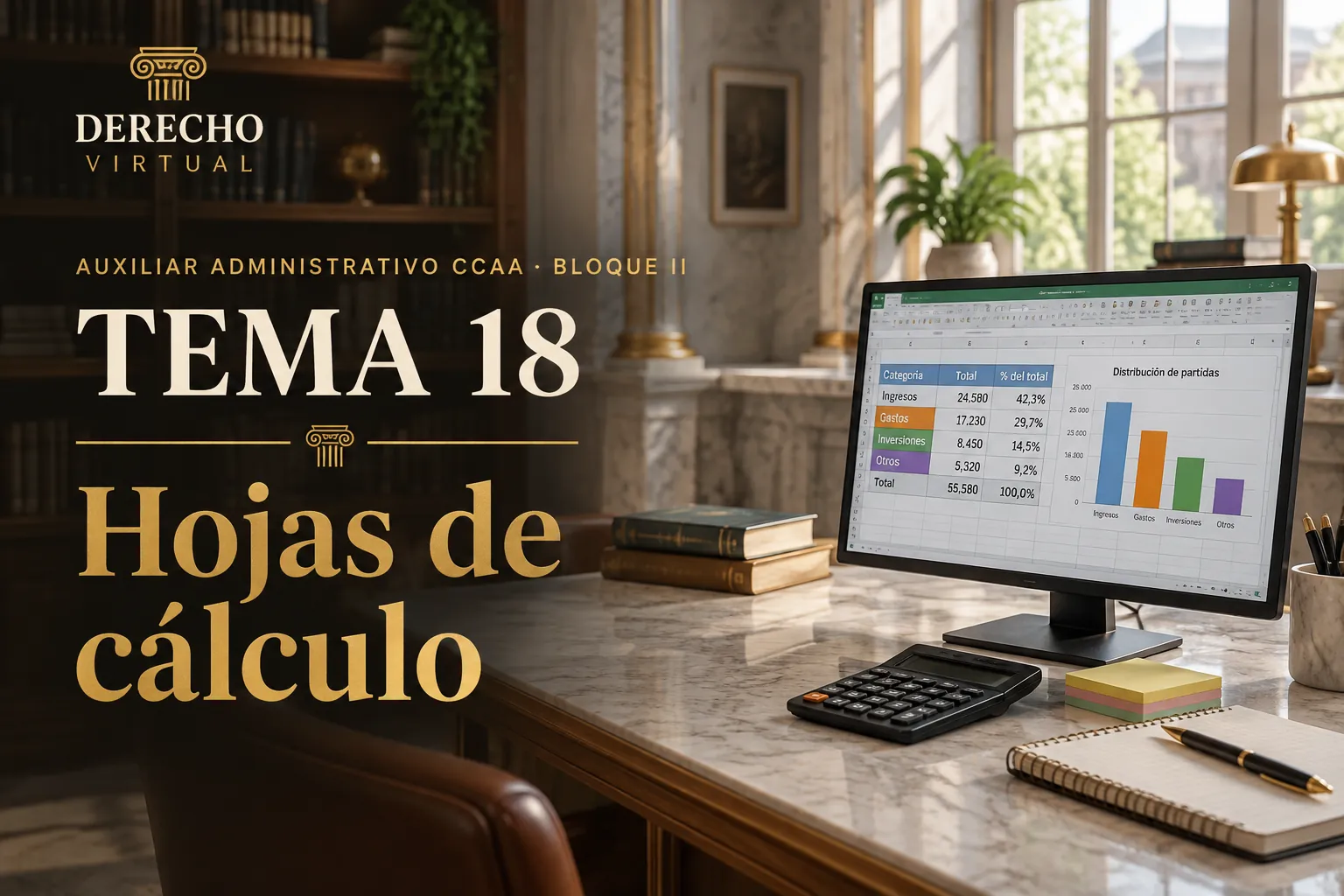 Miniatura del tema 18: Hojas de cálculo: Excel
