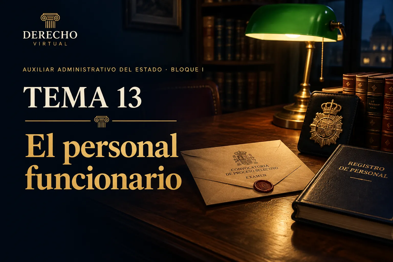 Miniatura del tema 13: El personal funcionario: concepto, clases, selección, provisión y situaciones