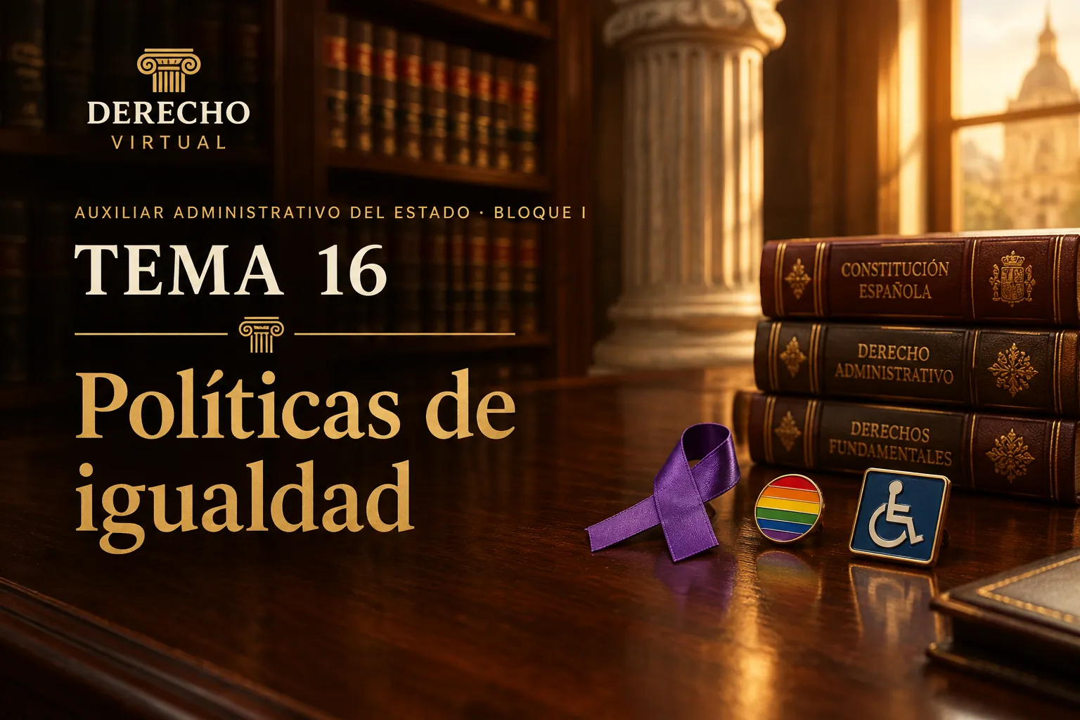 Miniatura del tema 16: Políticas de igualdad, violencia de género, LGTBI, discapacidad y dependencia