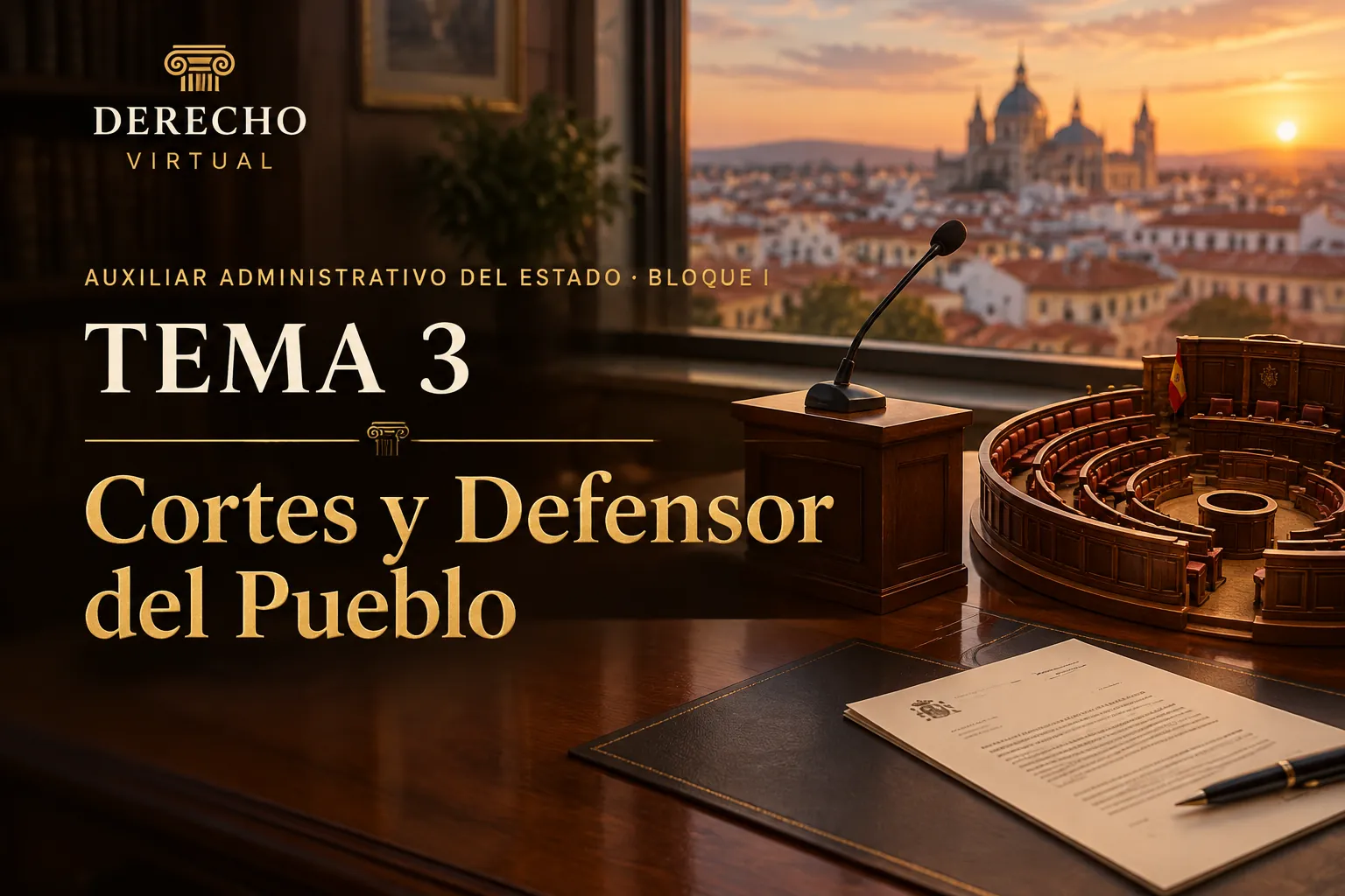 Miniatura del tema 3: Las Cortes Generales. El Defensor del Pueblo
