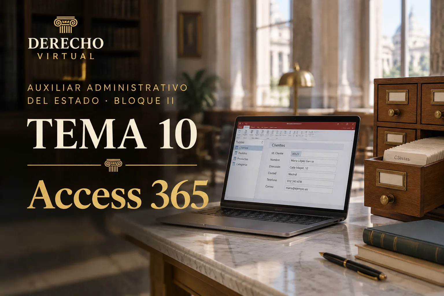 Miniatura del tema 10: Bases de datos: Access 365