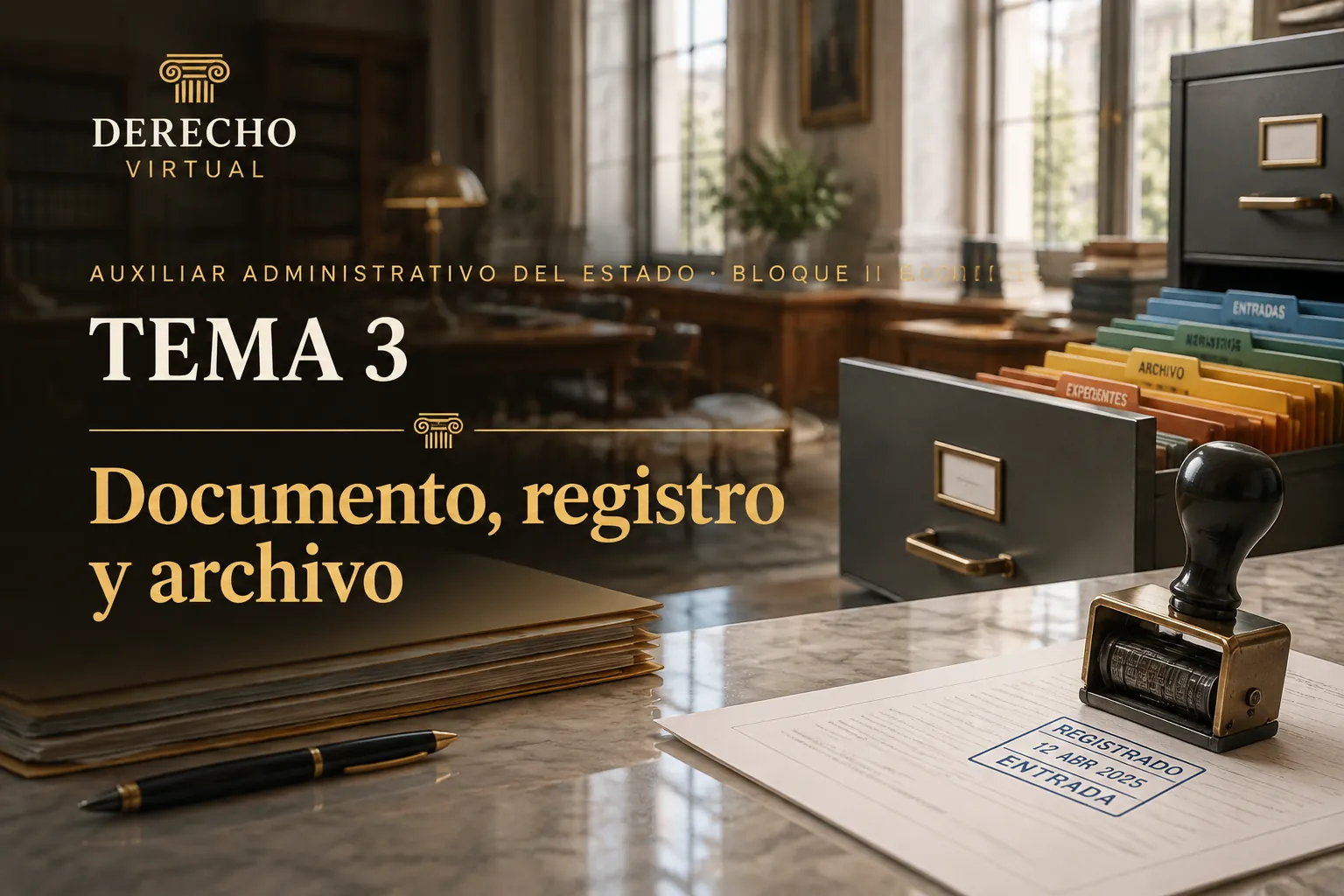 Miniatura del tema 3: Documento, registro y archivo