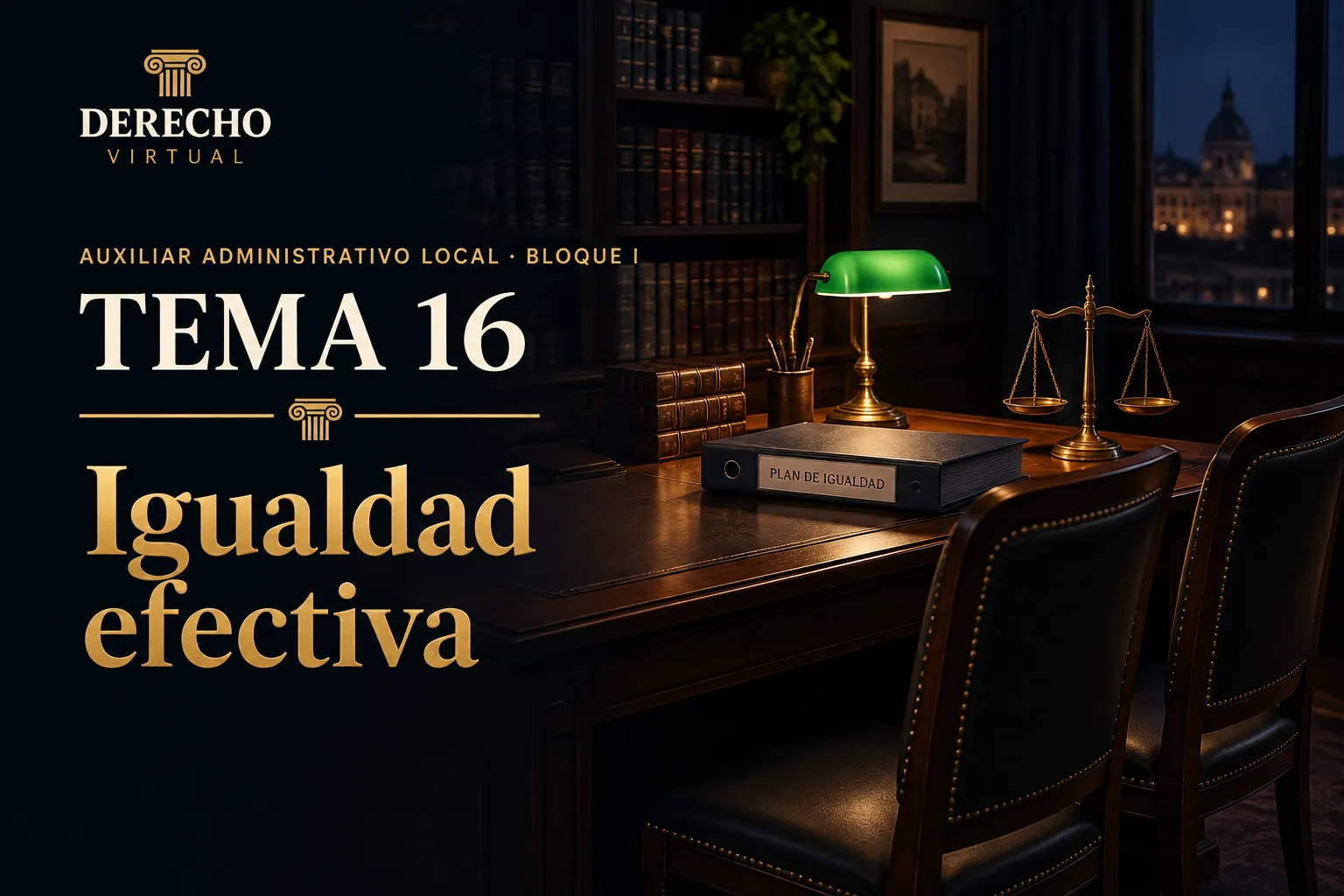 Miniatura del tema 16: La Ley Orgánica 3/2007 de igualdad y el Plan de Igualdad municipal