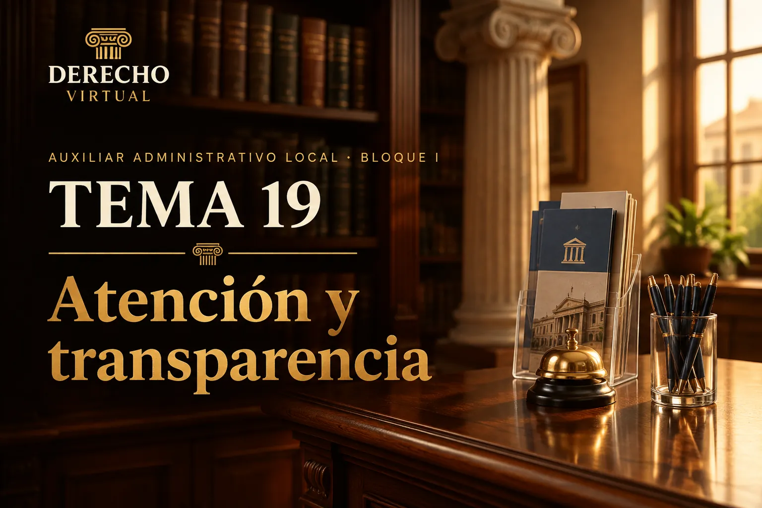 Miniatura del tema 19: Atención a la ciudadanía, buenas prácticas y Ordenanza de Transparencia de Madrid