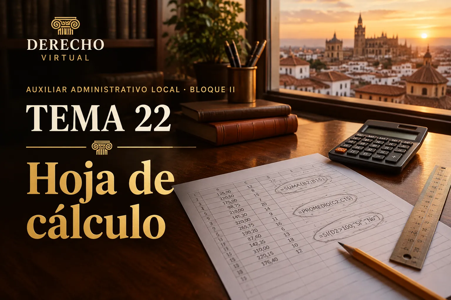 Miniatura del tema 22: Ofimática (II): Excel