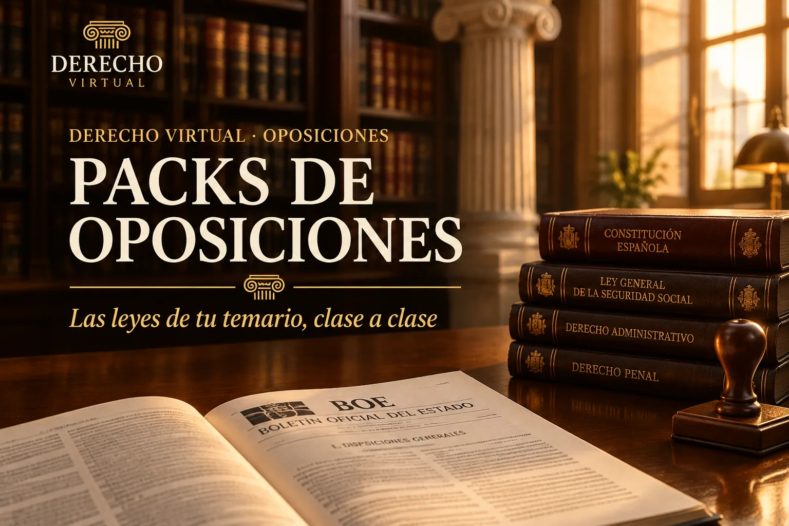 Packs de oposiciones de Derecho Virtual
