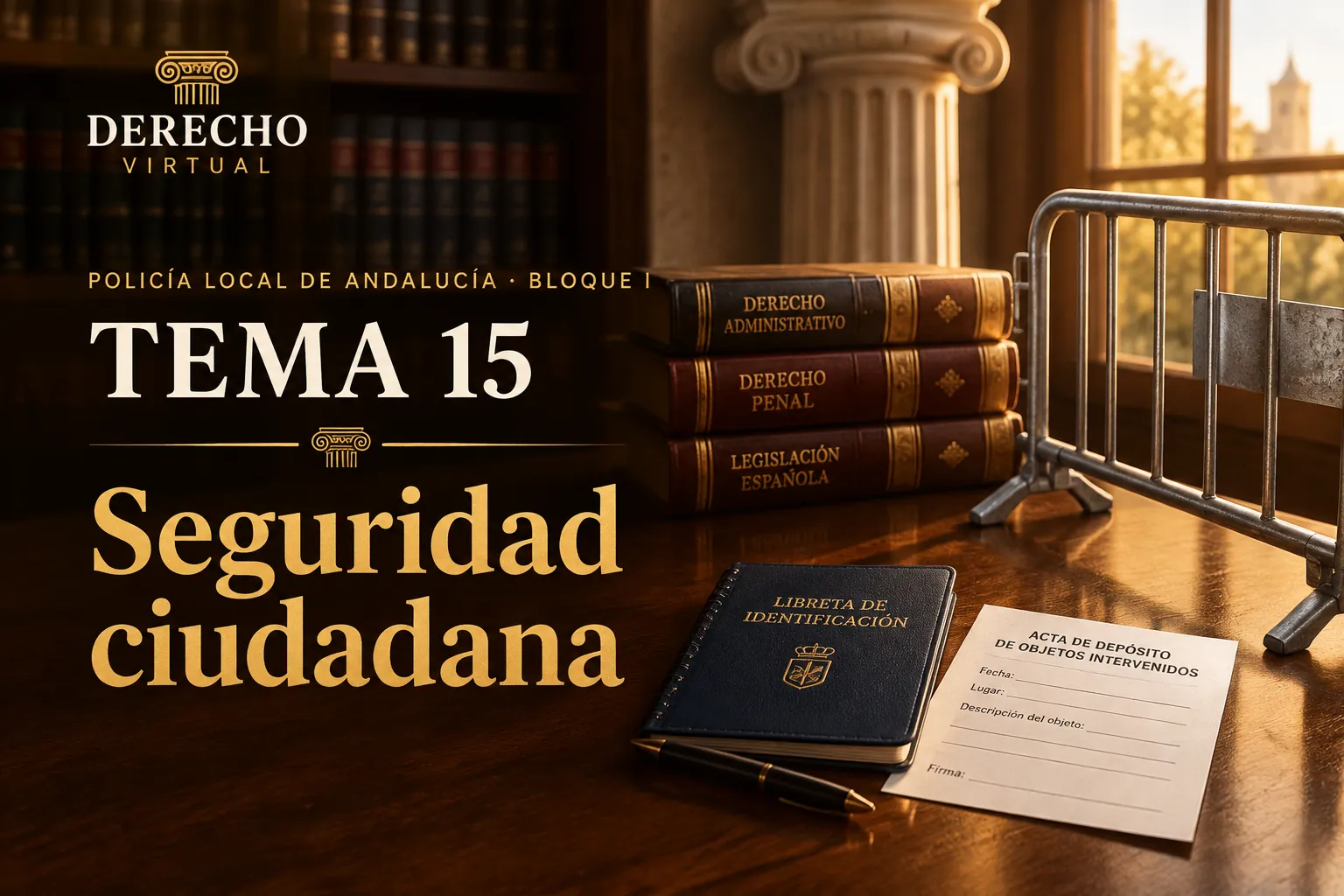 Miniatura del tema 15: La Ley de Seguridad Ciudadana
