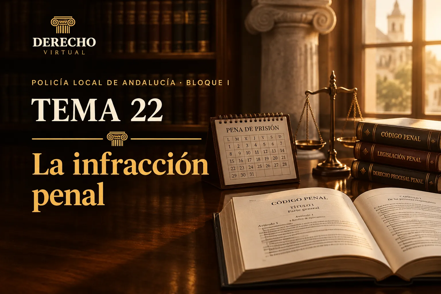 Miniatura del tema 22: La infracción penal, la autoría y las penas