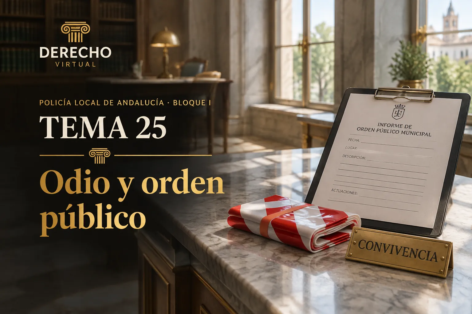 Miniatura del tema 25: Delitos de odio y contra el orden público