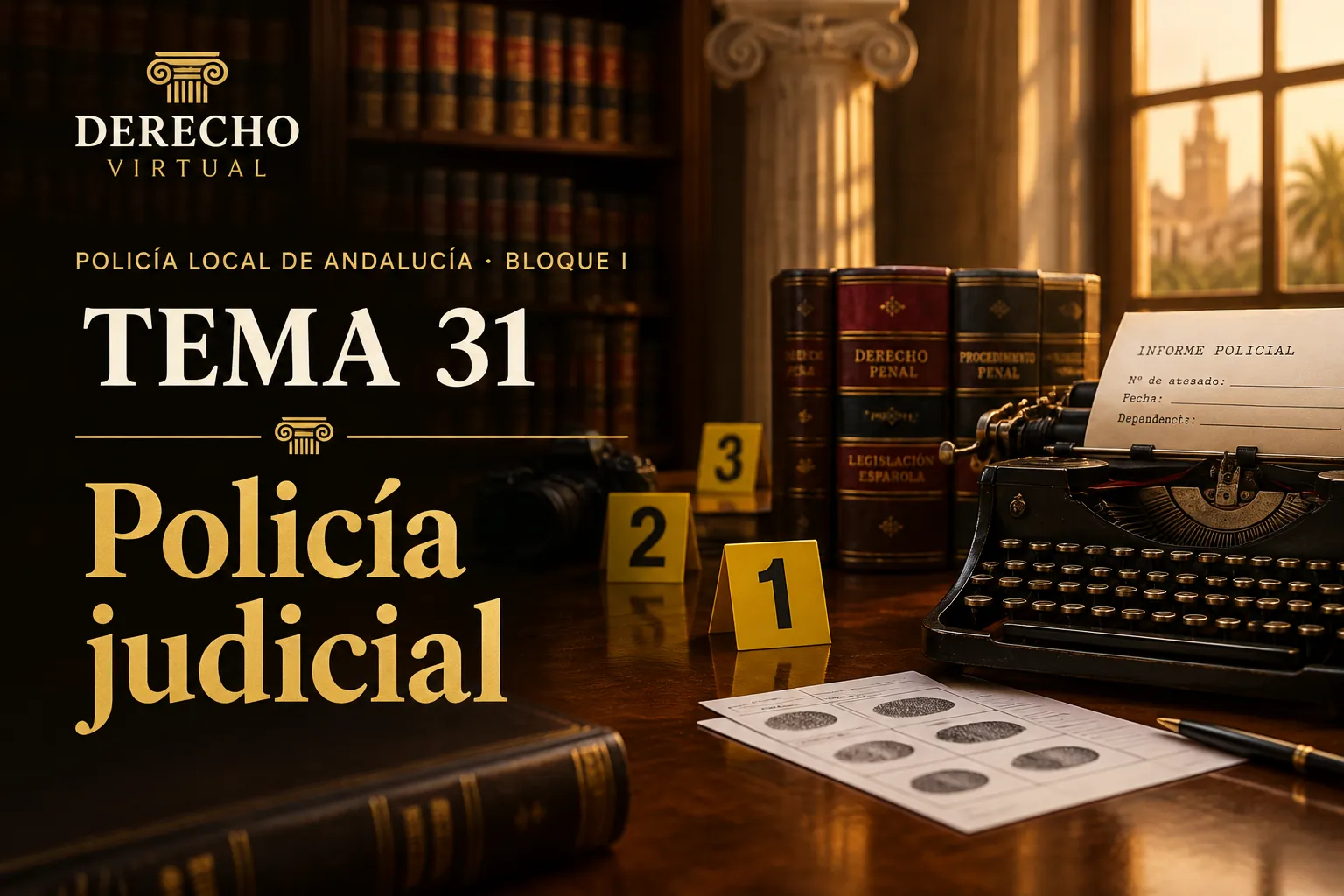 Miniatura del tema 31: La Policía Judicial y el atestado policial