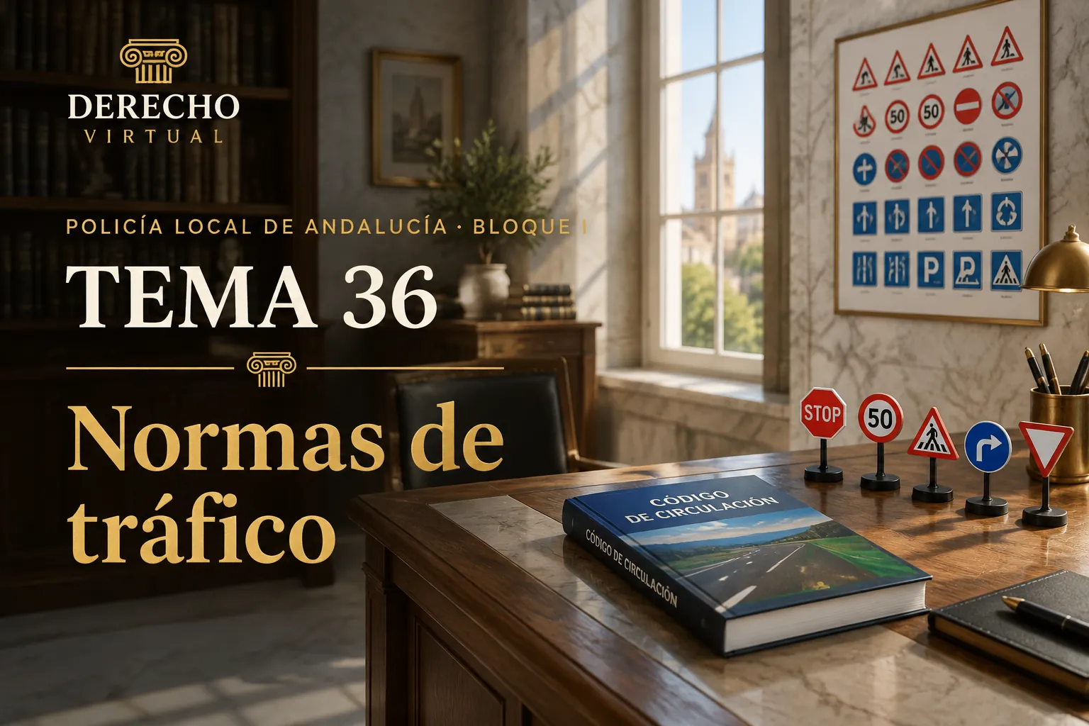 Miniatura del tema 36: Tráfico: disposiciones generales y señales