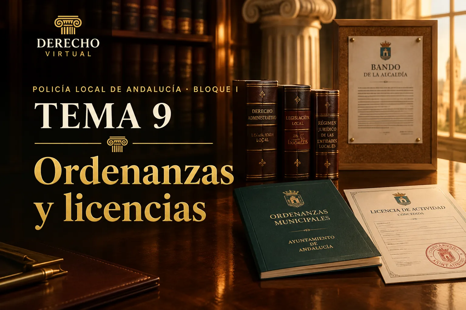 Miniatura del tema 9: Ordenanzas, reglamentos, bandos y licencias municipales