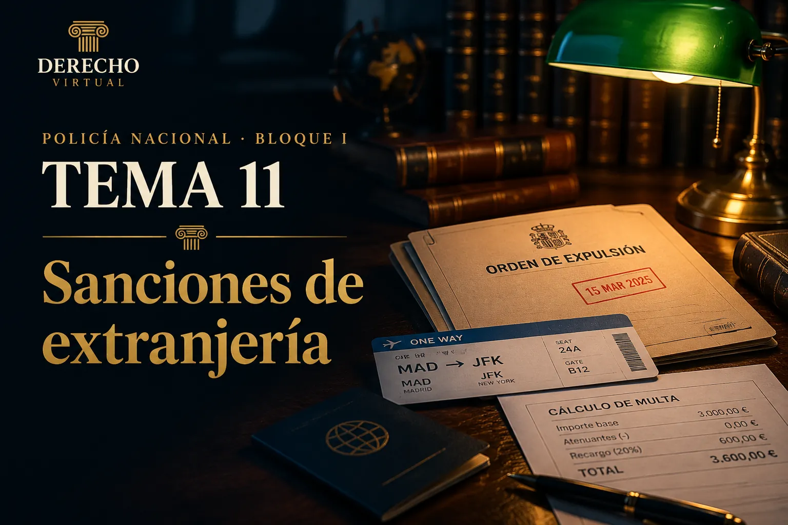 Miniatura del tema 11: Infracciones y régimen sancionador de extranjería