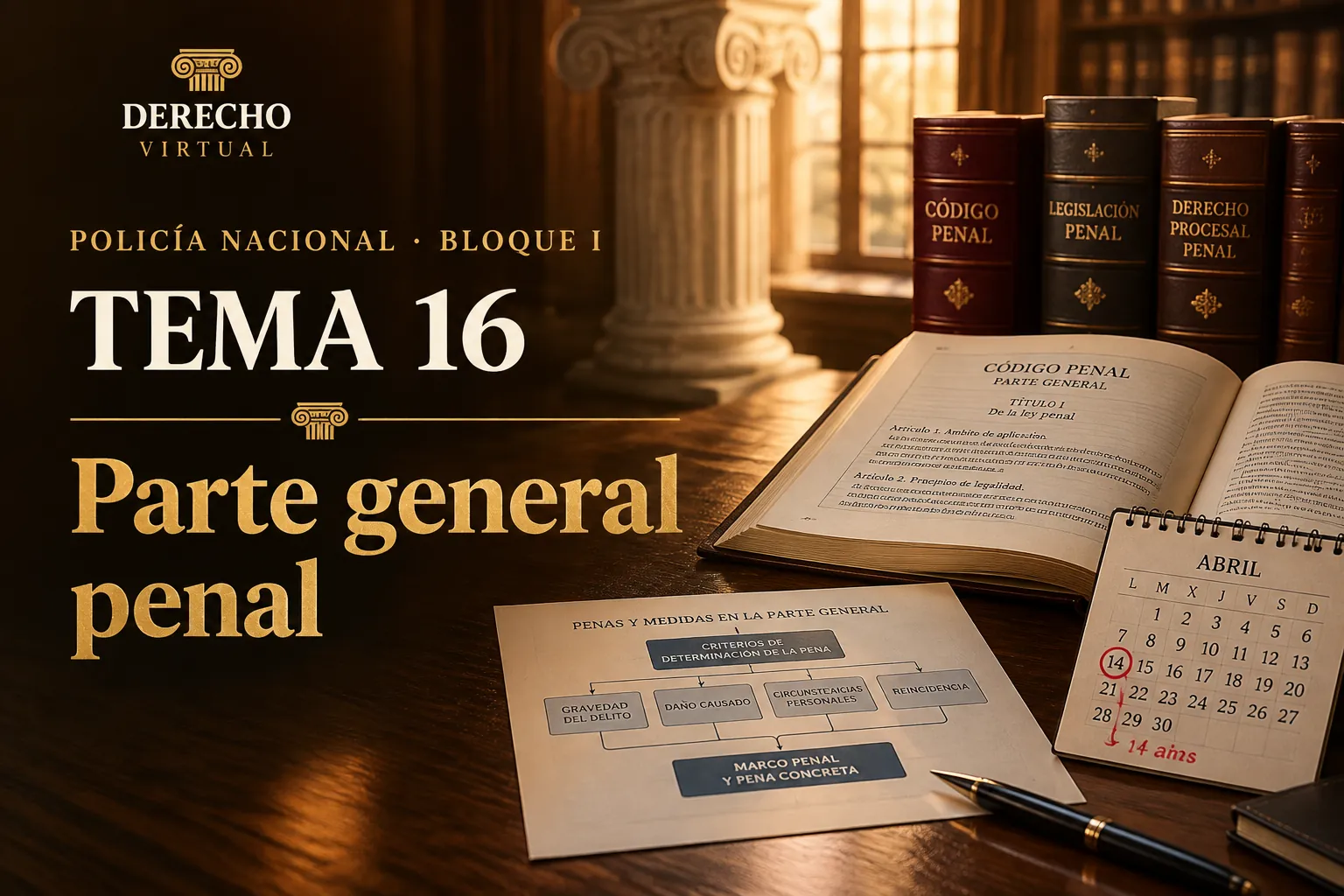 Miniatura del tema 16: Derecho penal: parte general