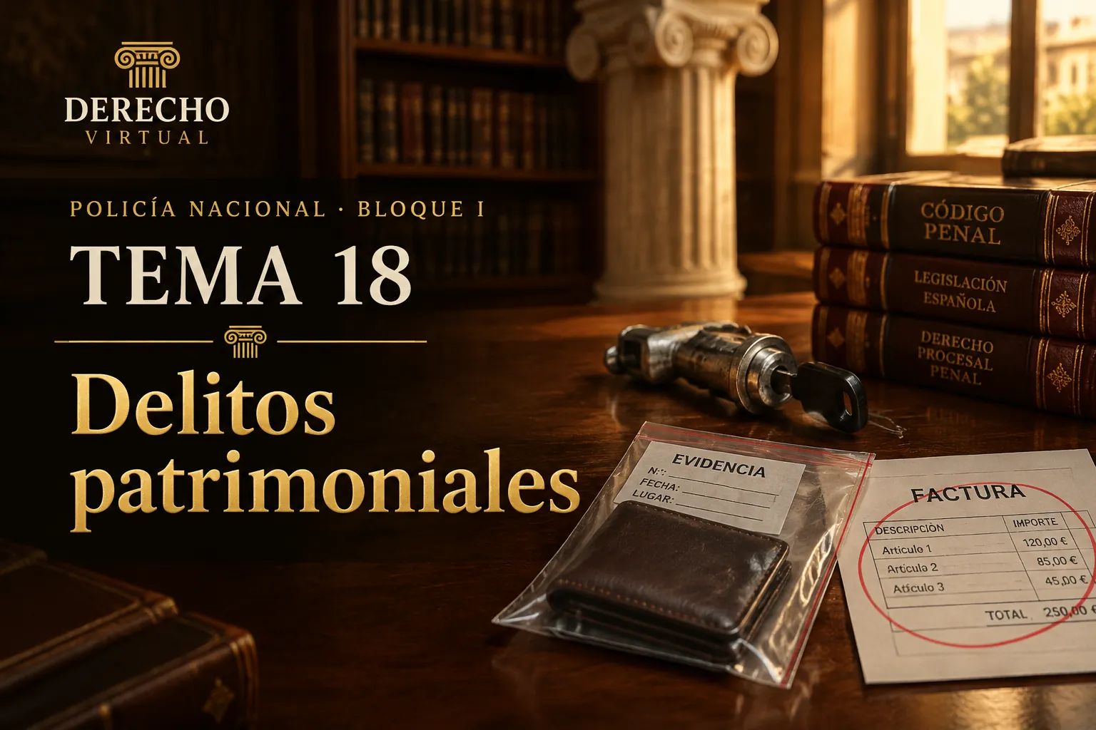 Miniatura del tema 18: Delitos contra el patrimonio y el orden socioeconómico
