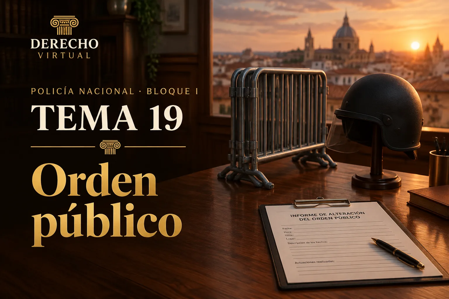 Miniatura del tema 19: Delitos contra el orden público. Armas, municiones y explosivos