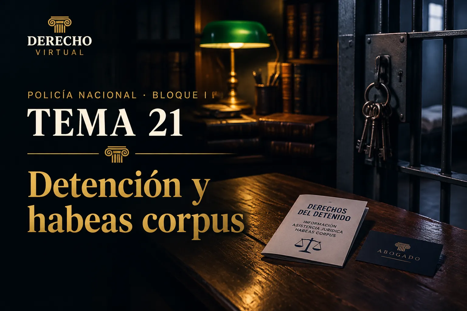 Miniatura del tema 21: Derecho procesal penal: detención, habeas corpus, Ministerio Fiscal y Policía Judicial