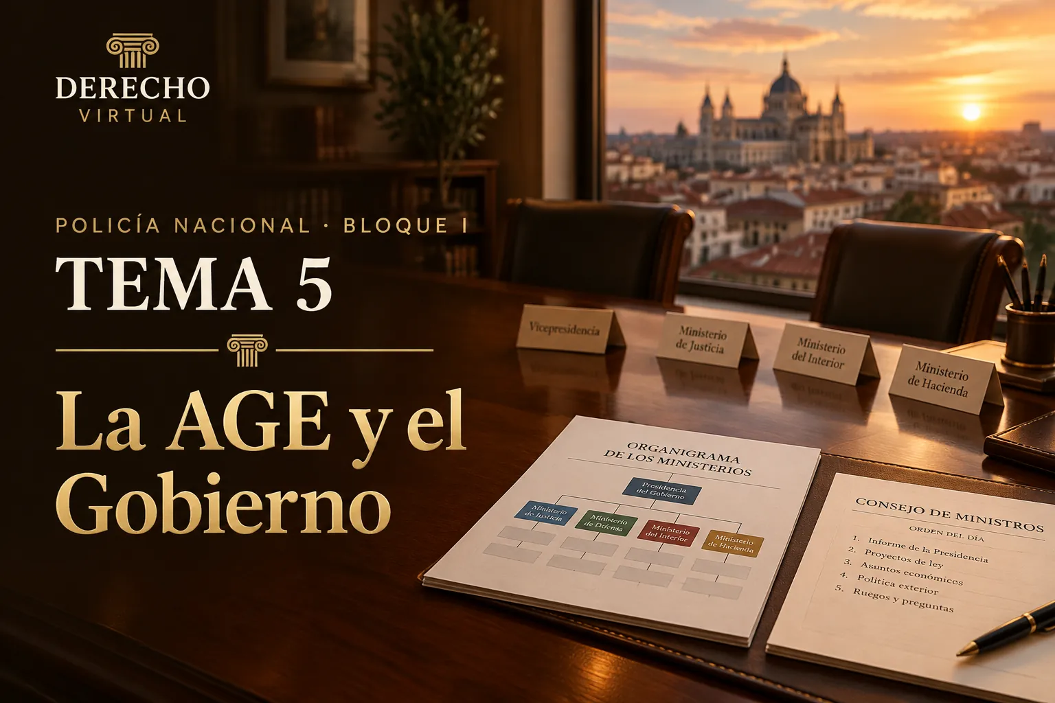 Miniatura del tema 5: La Administración General del Estado y el Gobierno