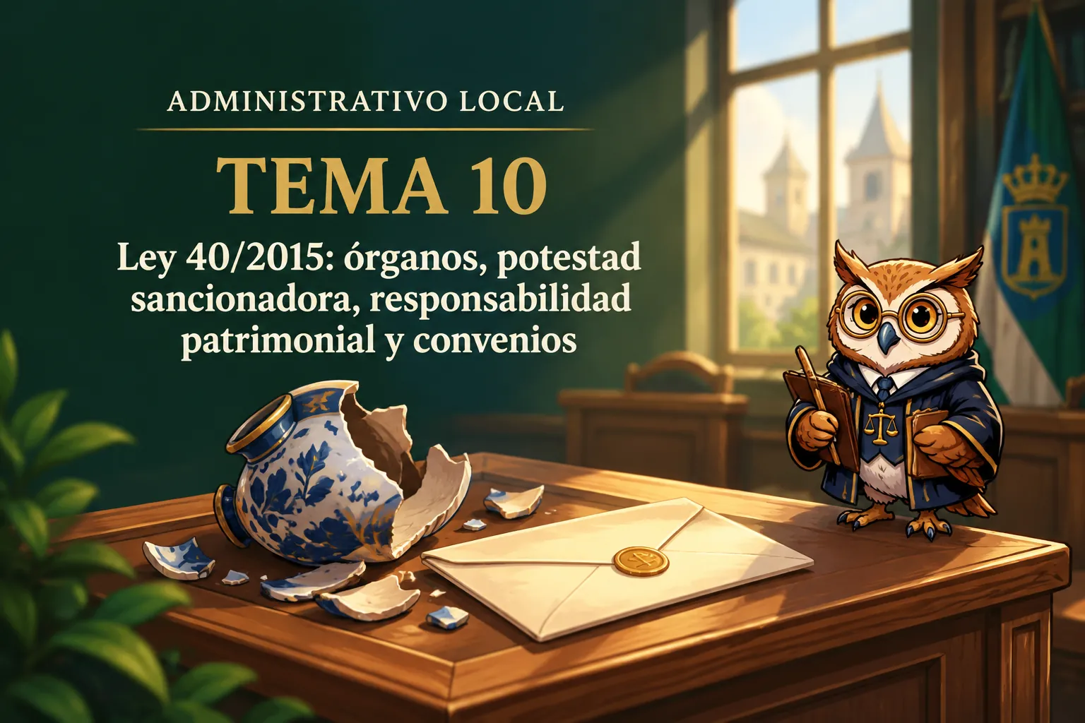 Miniatura del tema 10: Ley 40/2015: órganos, potestad sancionadora, responsabilidad patrimonial y convenios