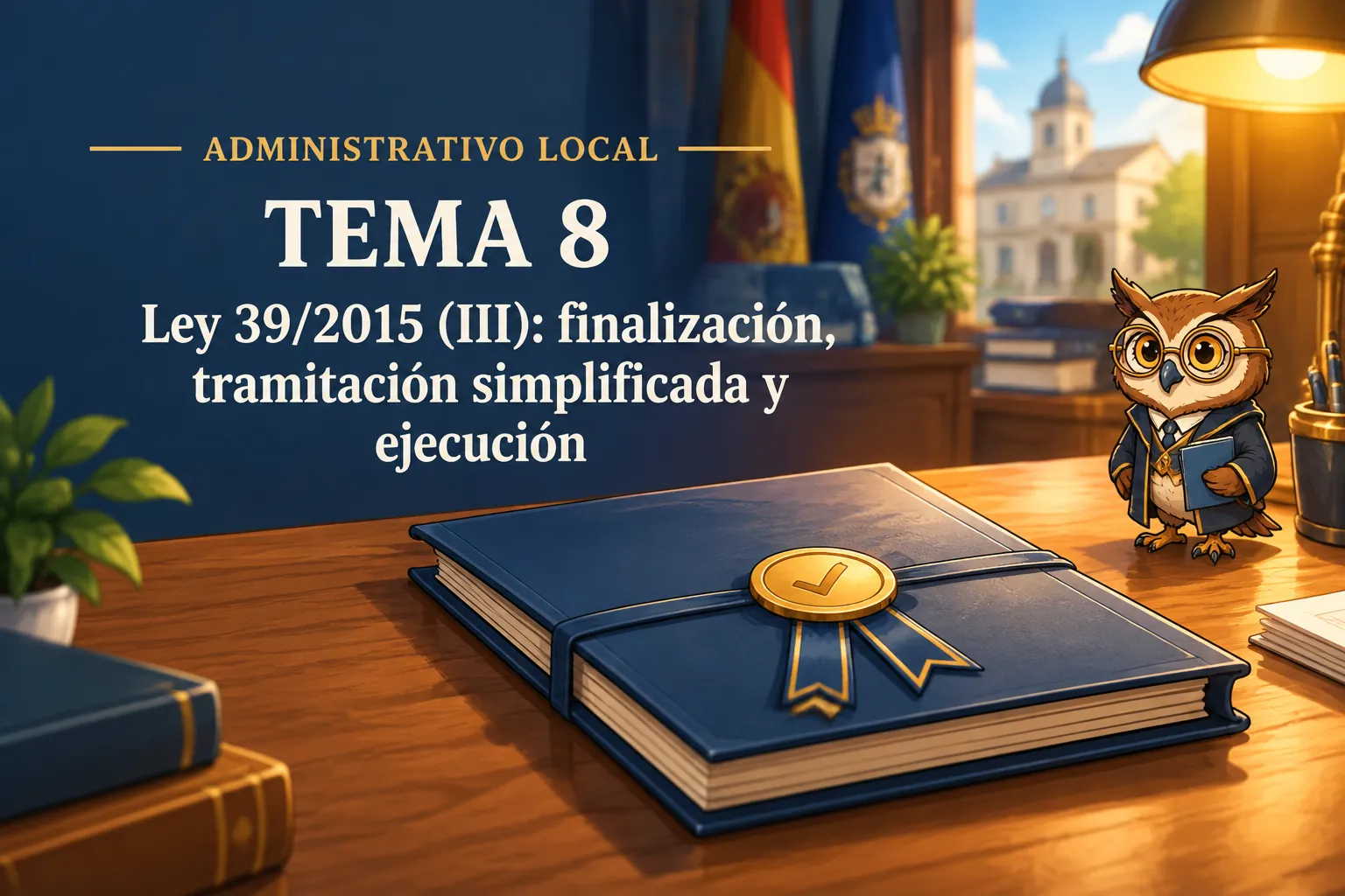 Miniatura del tema 8: Ley 39/2015 (III): finalización, tramitación simplificada y ejecución