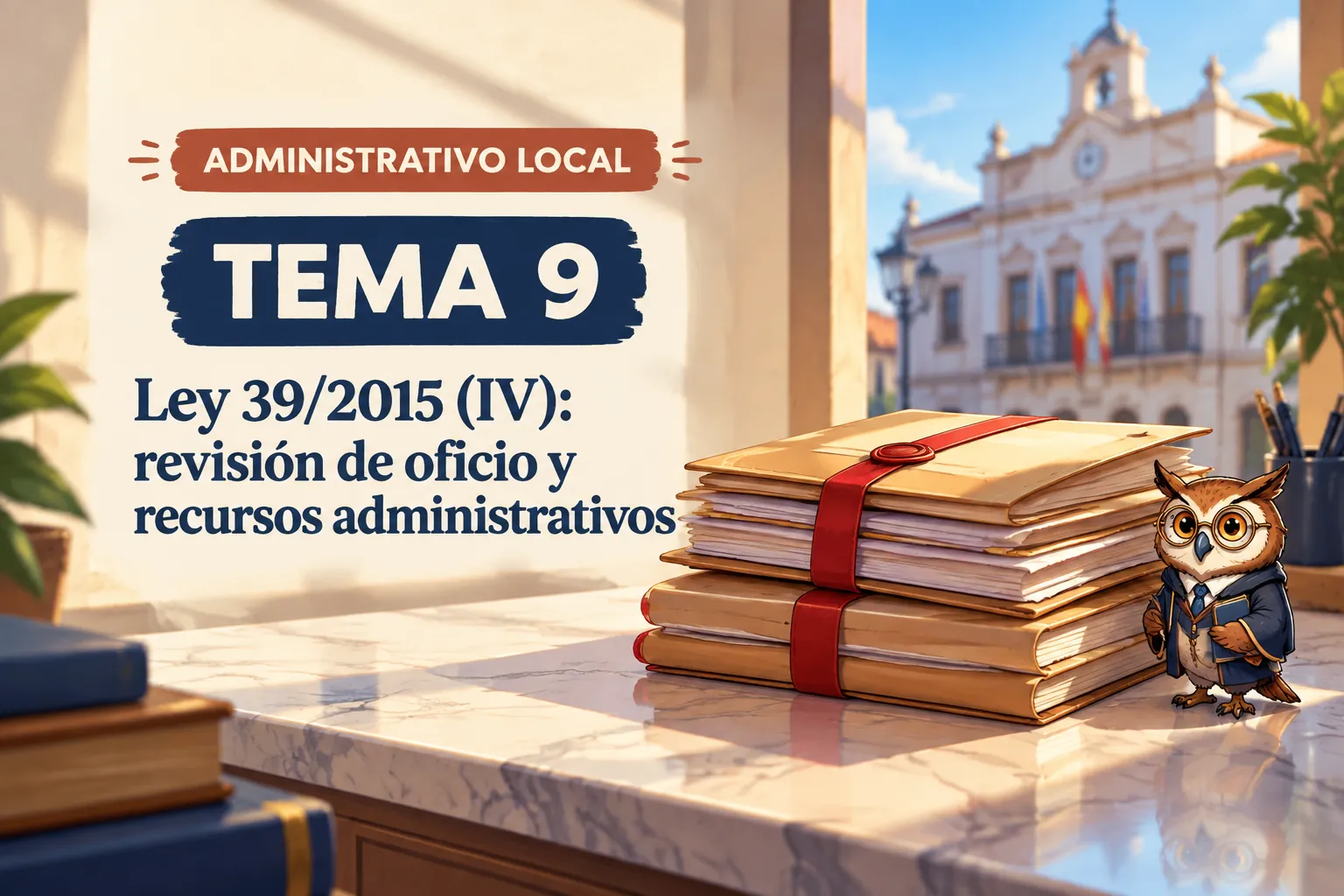 Miniatura del tema 9: Ley 39/2015 (IV): revisión de oficio y recursos administrativos