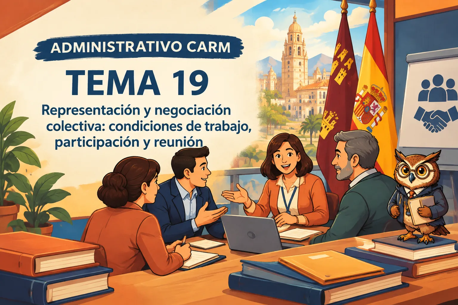 Miniatura del tema 19: Representación y negociación colectiva: condiciones de trabajo, participación y reunión