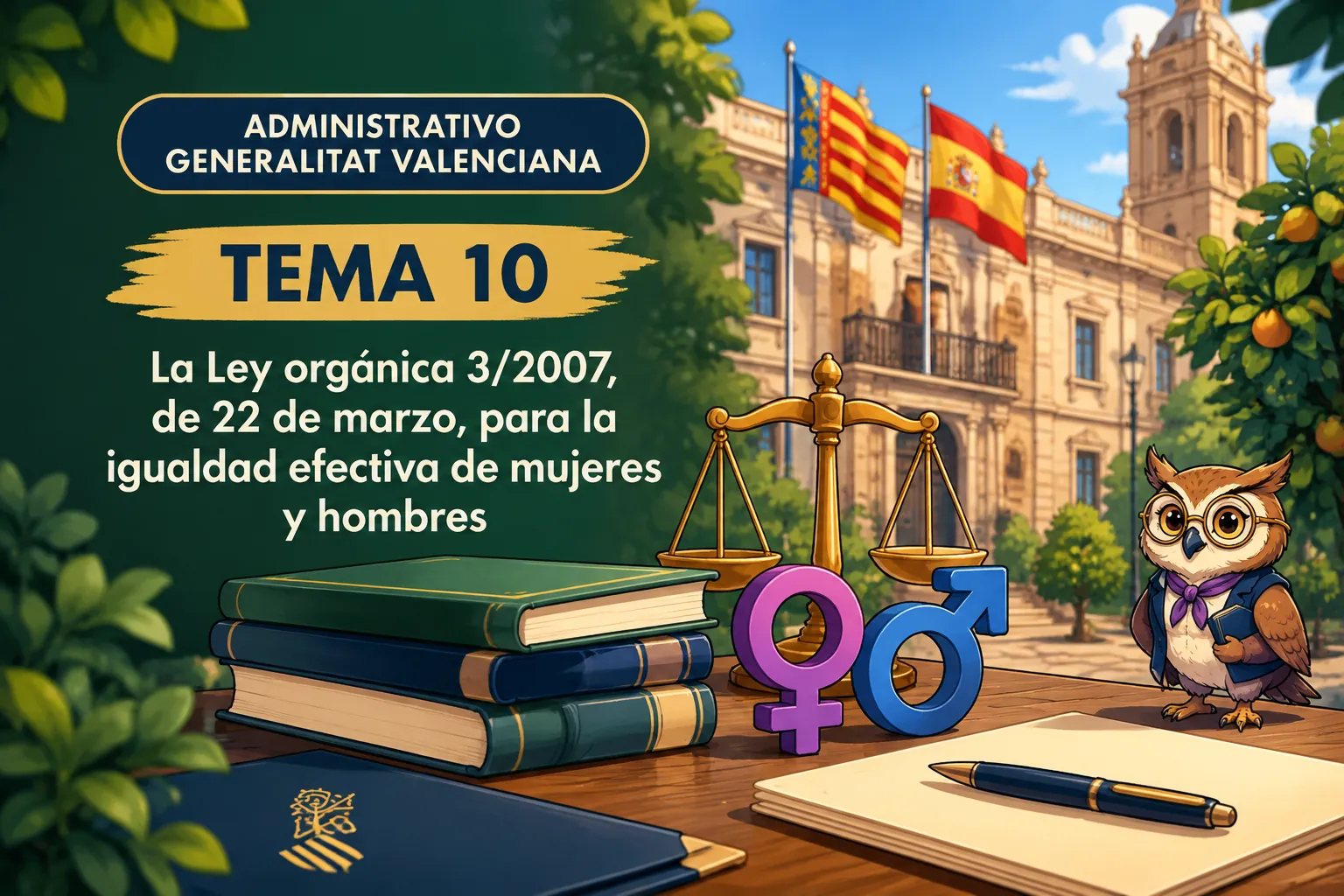 Miniatura del tema 10: La Ley orgánica 3/2007, de 22 de marzo, para la igualdad efectiva de mujeres y hombres