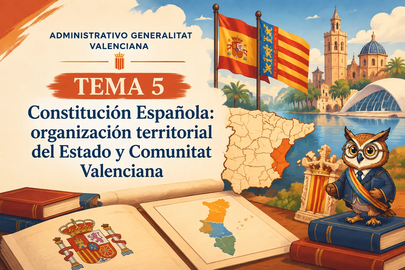 Miniatura del tema 5: Constitución Española: organización territorial del Estado y Comunitat Valenciana