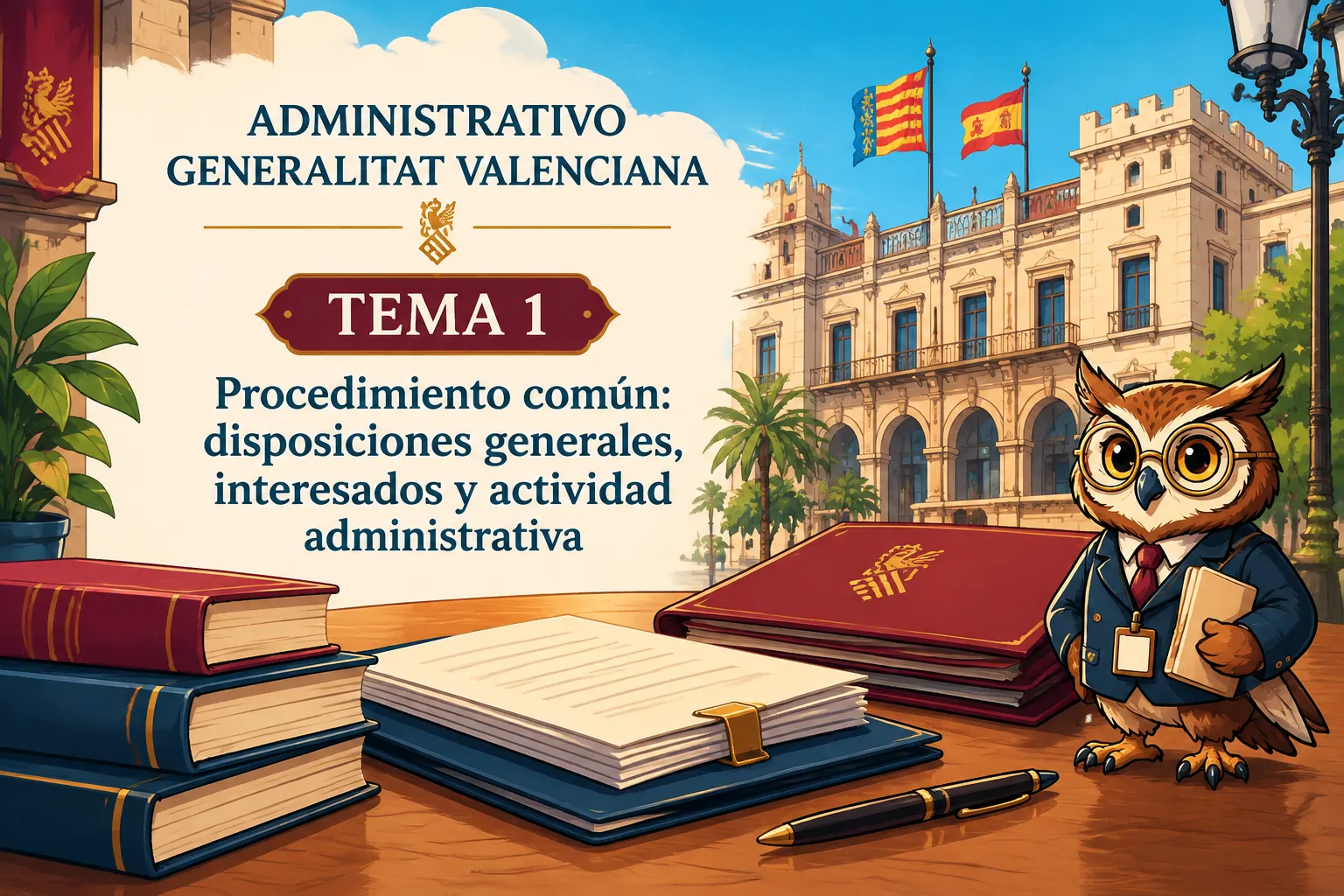 Miniatura del tema 1: Procedimiento común: disposiciones generales, interesados y actividad administrativa
