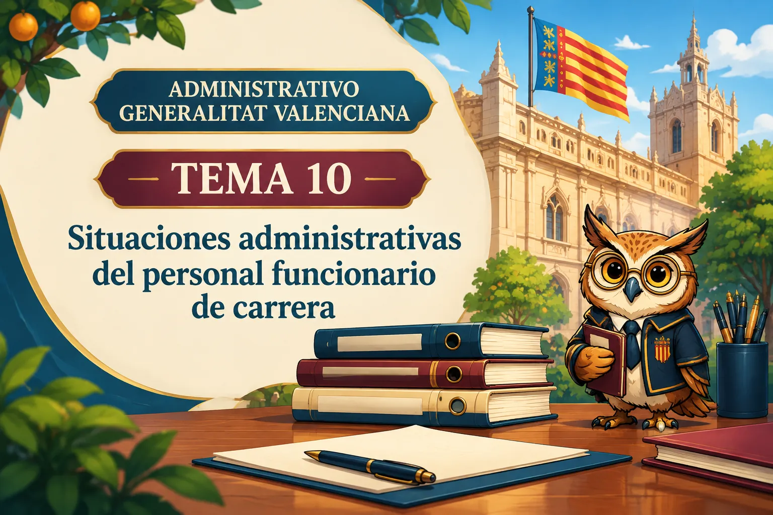 Miniatura del tema 10: Situaciones administrativas del personal funcionario de carrera