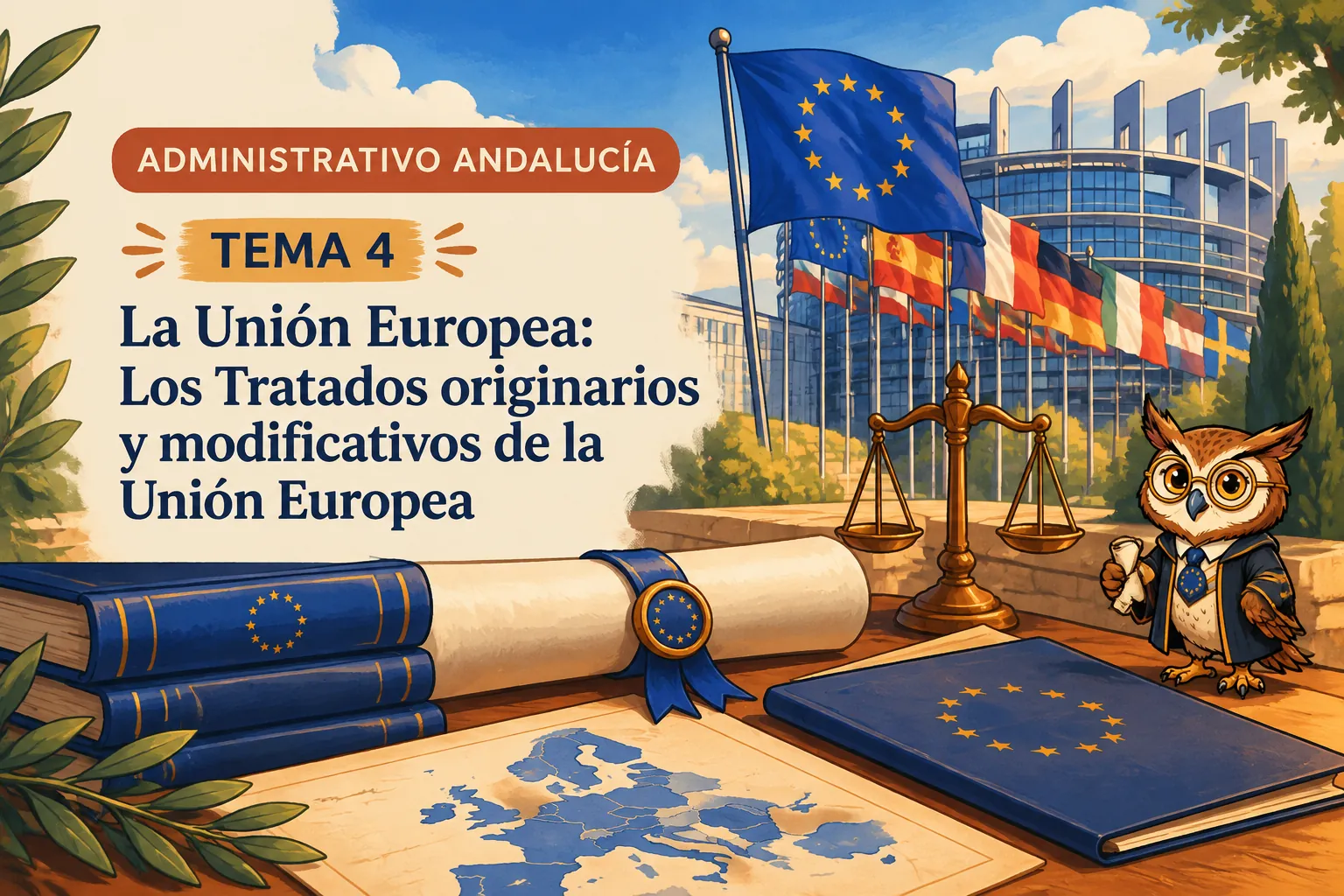 Miniatura del tema 4: La Unión Europea: Los Tratados originarios y modificativos de la Unión Europea