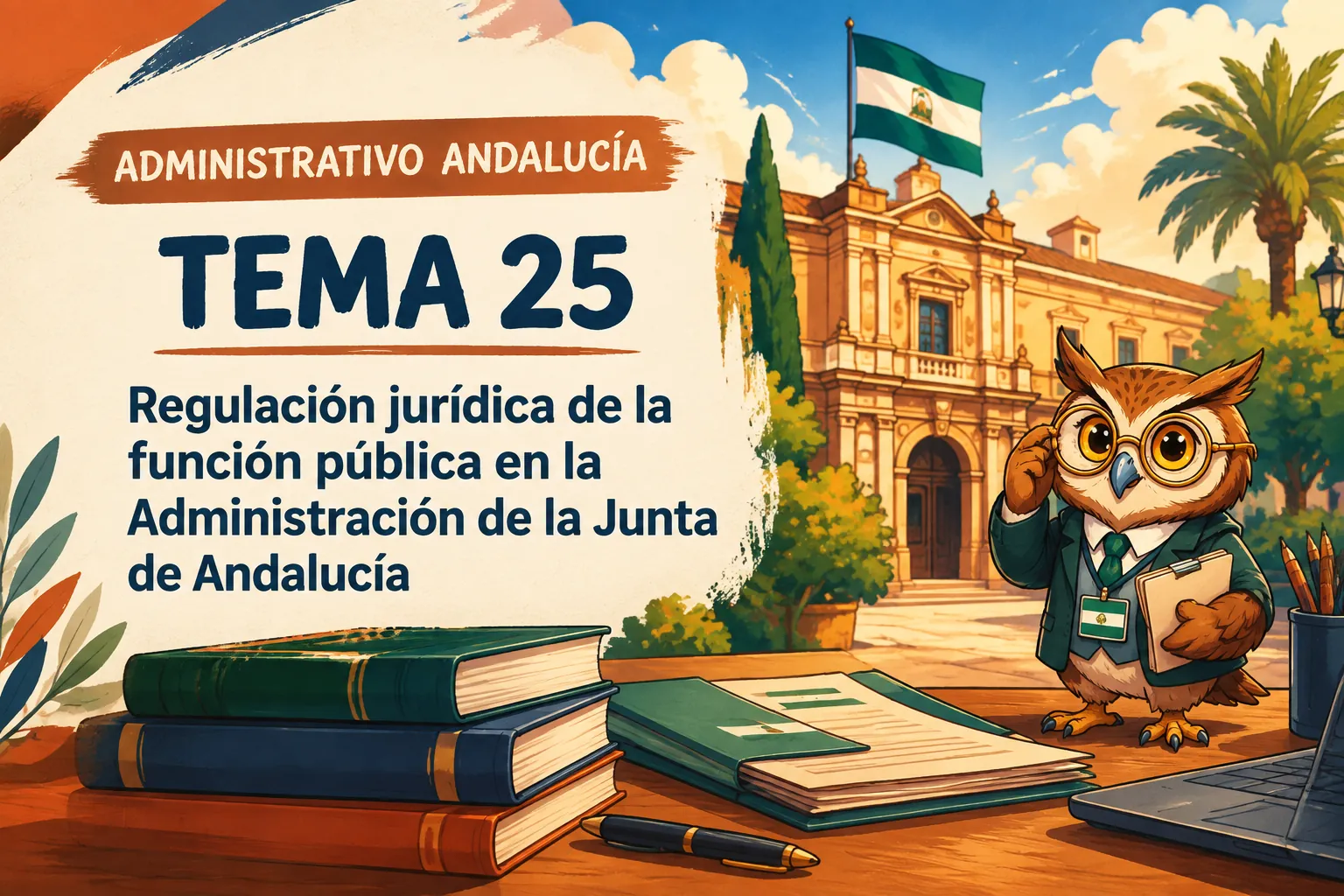 Miniatura del tema 25: Regulación jurídica de la función pública en la Administración de la Junta de Andalucía