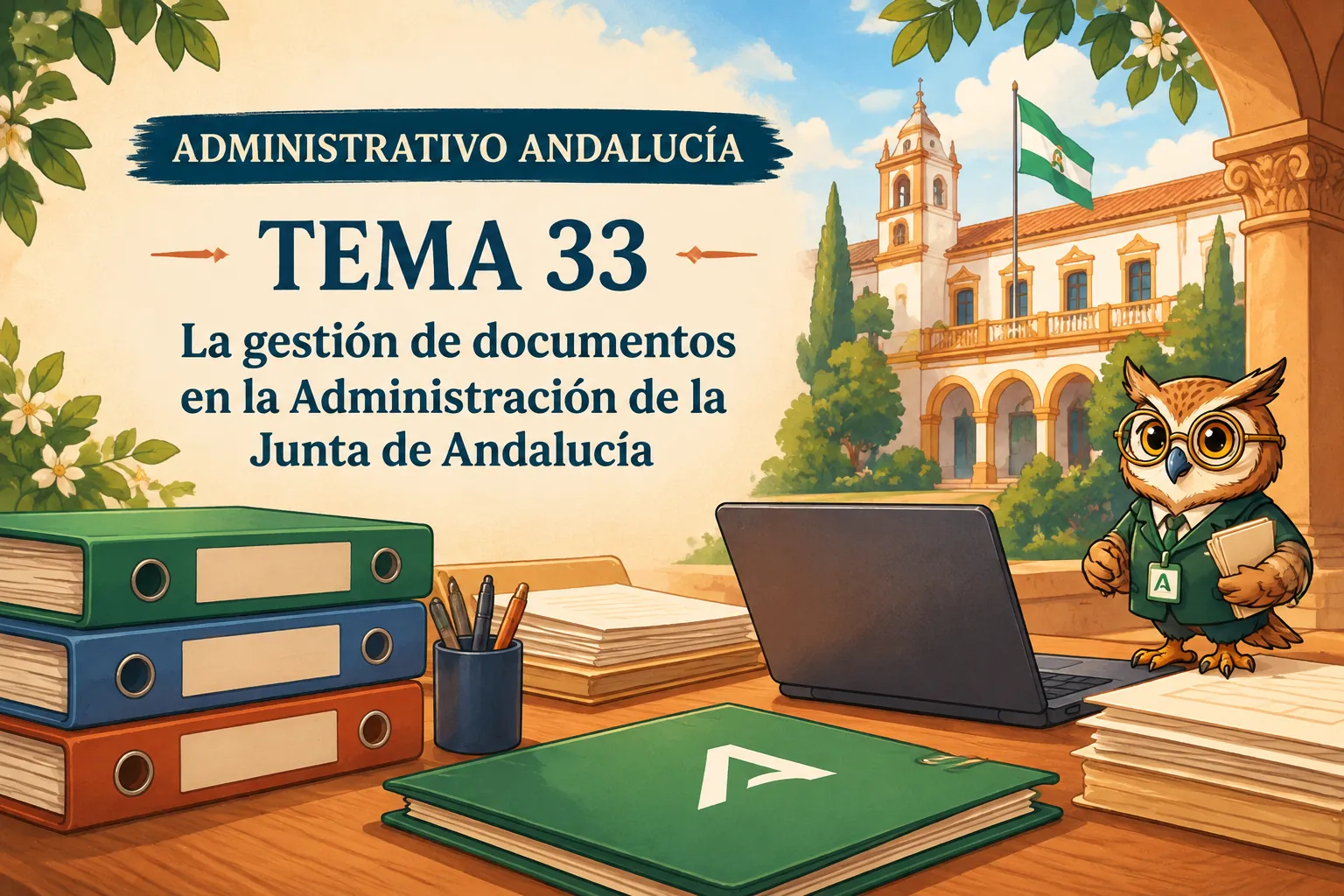 Miniatura del tema 33: La gestión de documentos en la Administración de la Junta de Andalucía