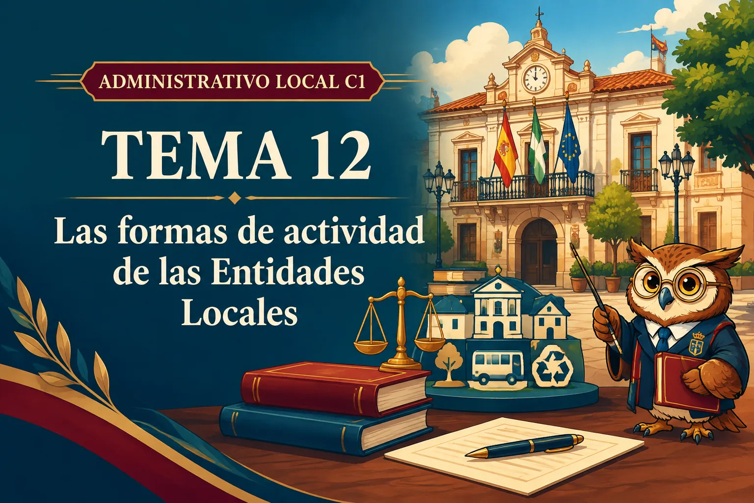 Miniatura del tema 12: Las formas de actividad de las Entidades Locales
