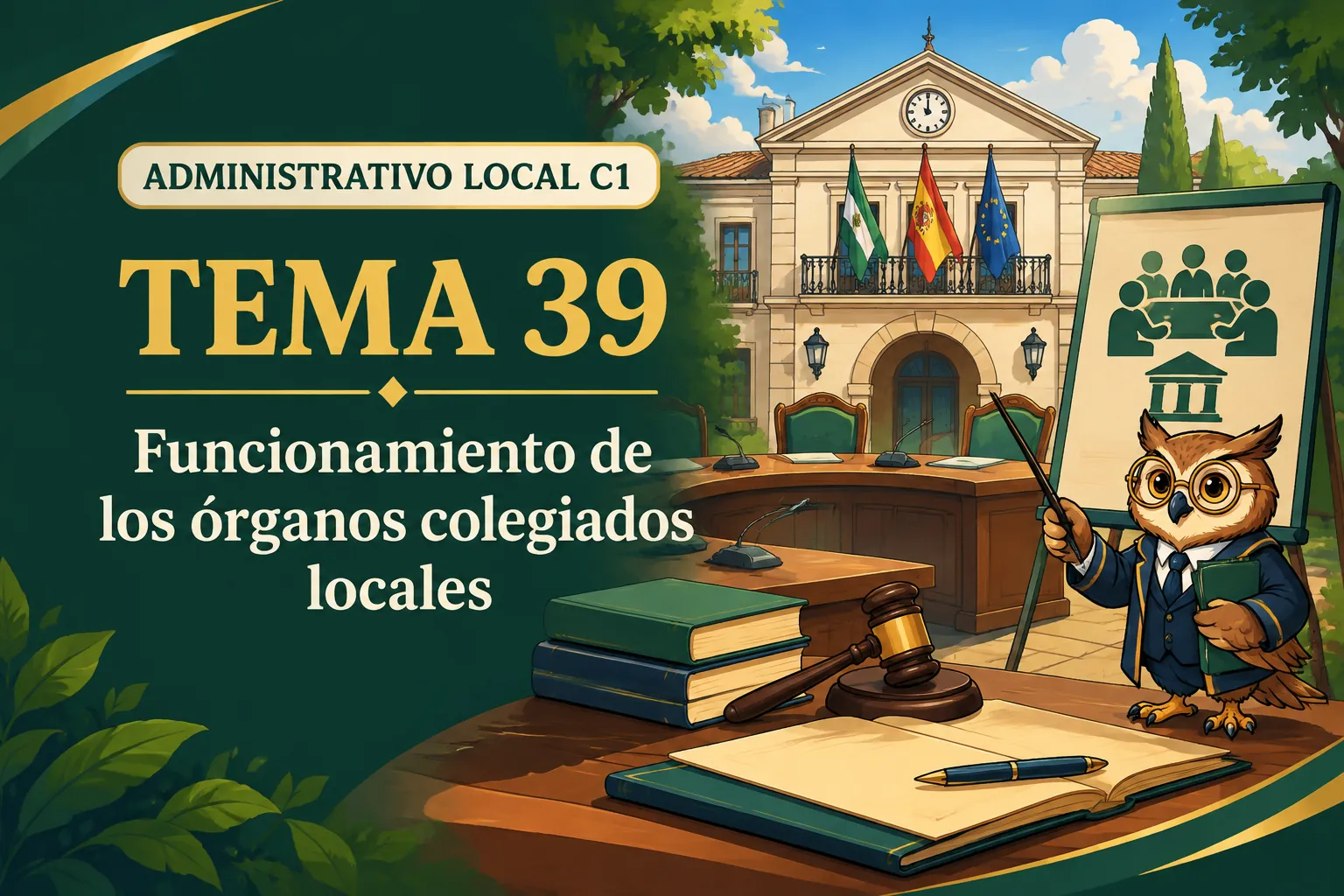 Miniatura del tema 39: Funcionamiento de los órganos colegiados locales