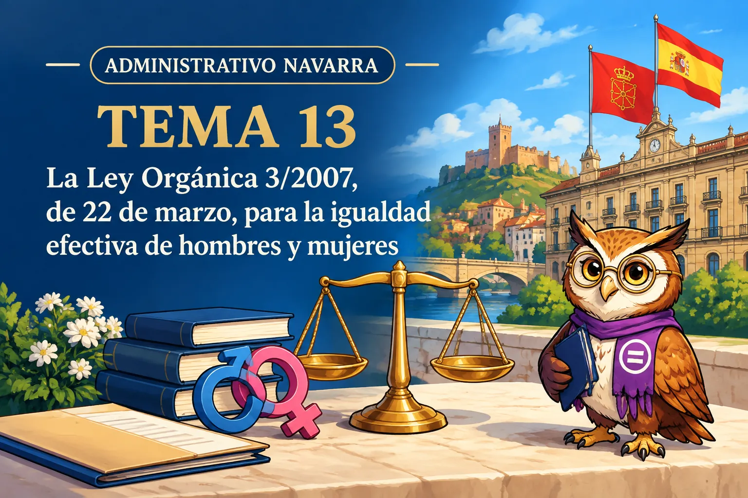 Miniatura del tema 13: La Ley Orgánica 3/2007, de 22 de marzo, para la igualdad efectiva de hombres y mujeres