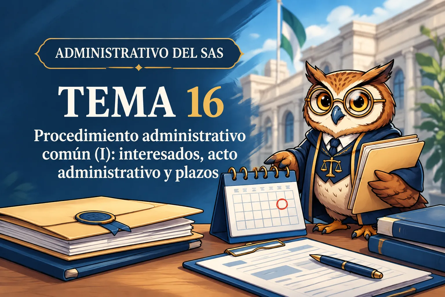 Miniatura del tema 16: Procedimiento administrativo común (I): interesados, acto administrativo y plazos