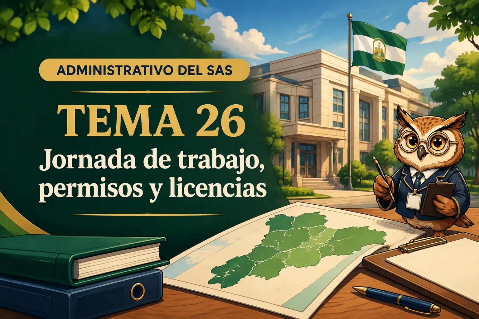 Miniatura del tema 26: Jornada de trabajo, permisos y licencias