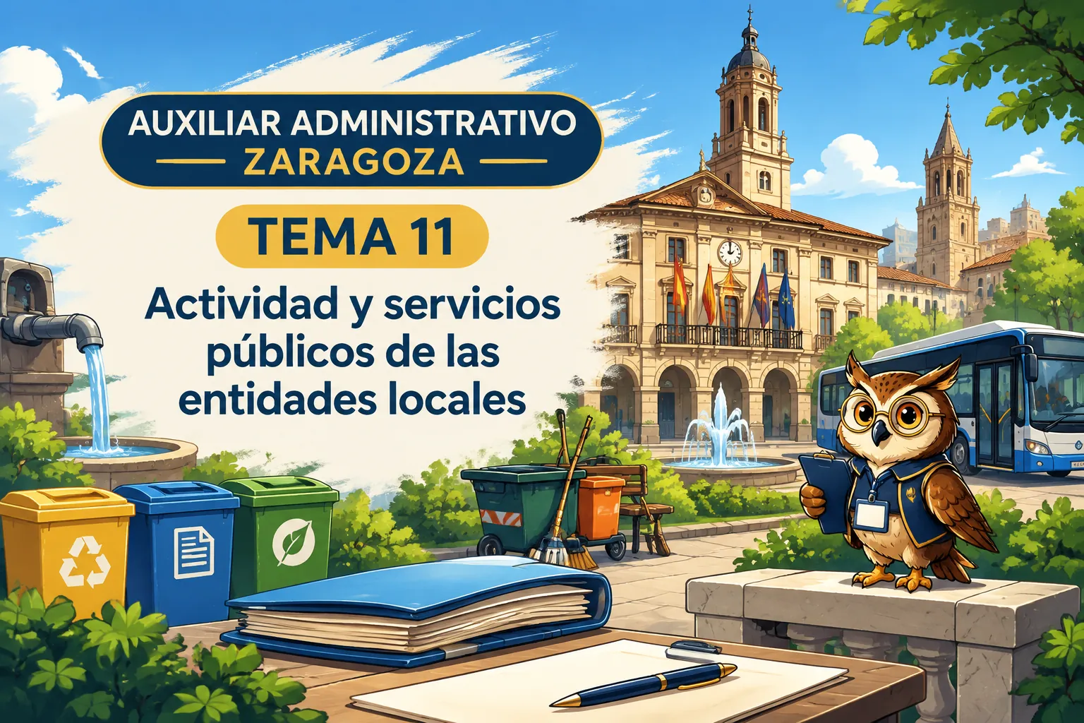 Miniatura del tema 11: Actividad y servicios públicos de las entidades locales