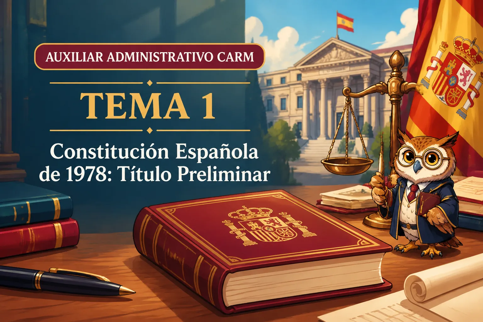 Miniatura del tema 1: Constitución Española de 1978: Título Preliminar